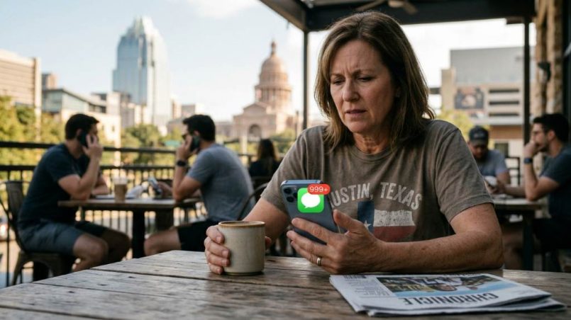 Austin Texas iPhone user struggling with messages that will not clear on screen