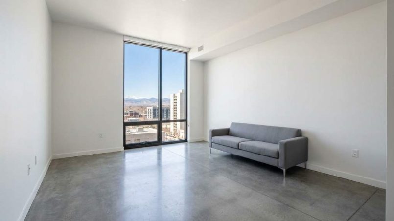 Small Denver apartment with open floor plan feeling empty