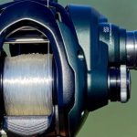 Baitcasting reel spooled with the ideal fishing line for casting