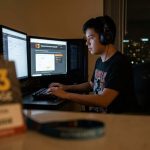 Gamer verifying expo pass before online purchase